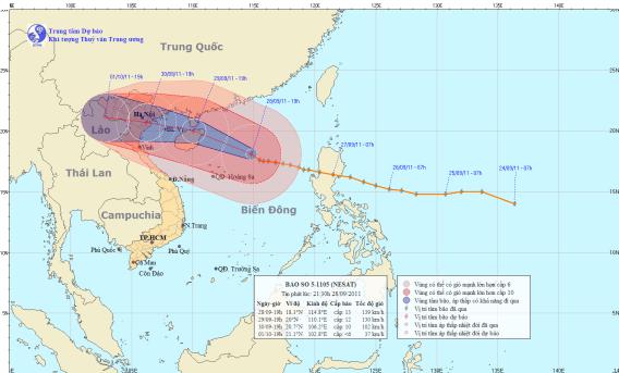   Công điện khẩn của Thủ tướng Chính phủ về ứng phó với bão số 5