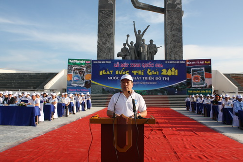   Lễ mít tinh quốc gia hưởng ứng Ngày Nước thế giới 2011: Vì sự phồn thịnh của đô thị cần bảo vệ và giữ gìn nguồn nước